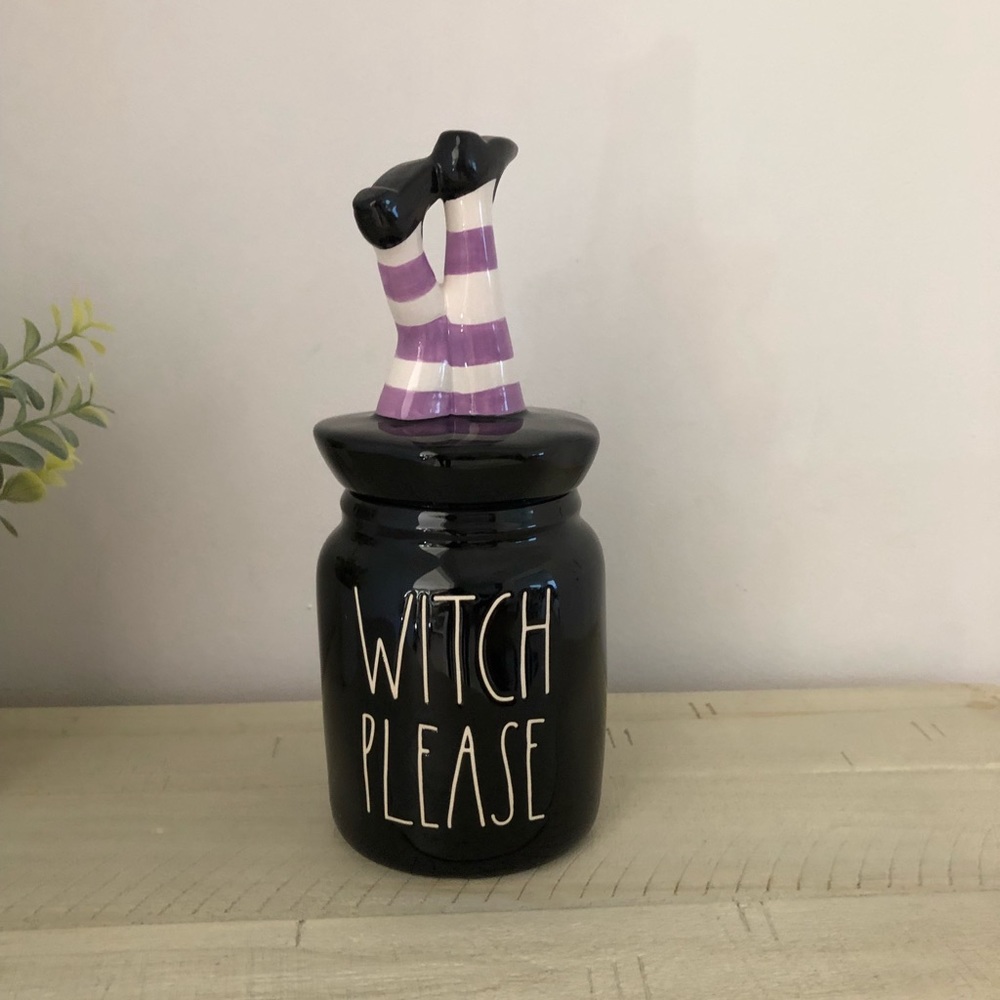 Rae Dunn Witch Please Canister